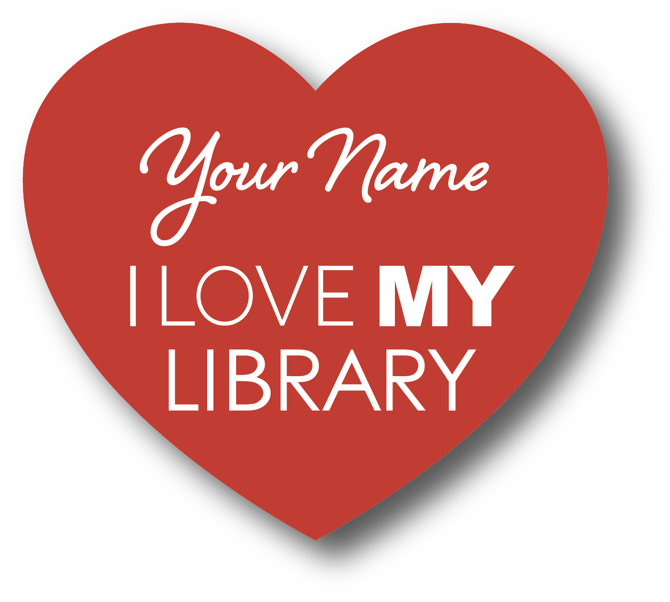 Love Your Library Heart